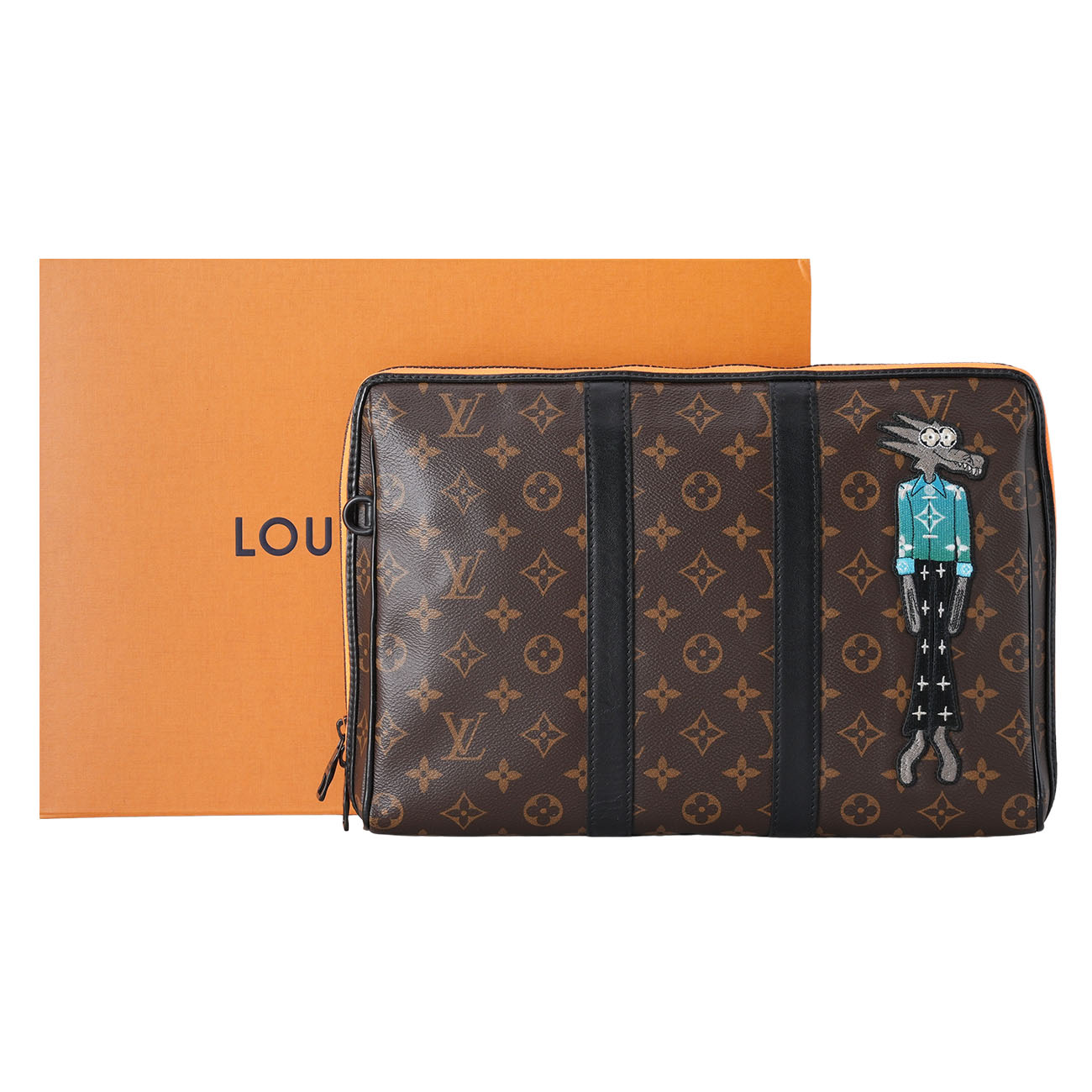 LOUIS VUITTON(USED)루이비통 M80130 시즌 한정 모노그램 줌 위드 프랜드 키폴 클러치백
